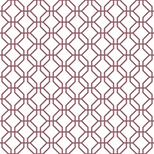 Cranberry Trellis Geometric  Positive Wallpaper