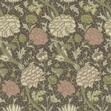 Cray William Morris Classic Floral Bouquet Wallpaper