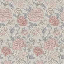 Cray William Morris Classic Floral Bouquet Wallpaper