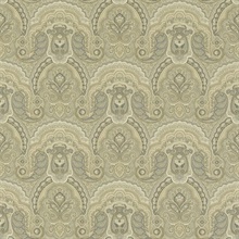 Crayford Paisley Stone Ralph Lauren Wallpaper