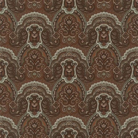 Crayford Paisley Tobacco Ralph Lauren Wallpaper