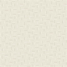 Cream Abstract Geometric Almond Shape Wallpaper