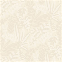 Cream & Beige Commercial Botanica Wallpaper