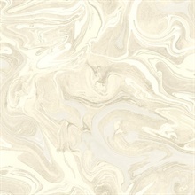 Cream & Beige Oil and Water Contempoary Wallpaper