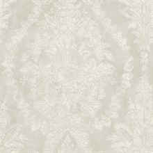 Cream Charleston Damask Wallpaper