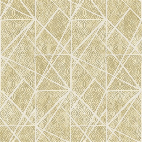 Cream Commercial Dots and Lines Wallpaper