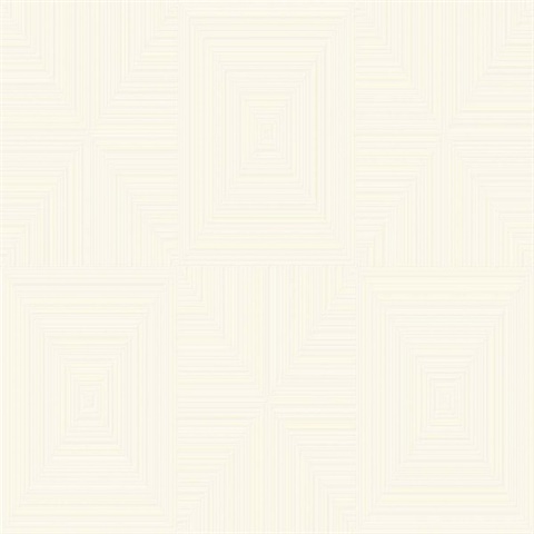 Cream Diamond Geometric Textured Wallpaper