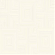 Cream Diamond Geometric Textured Wallpaper