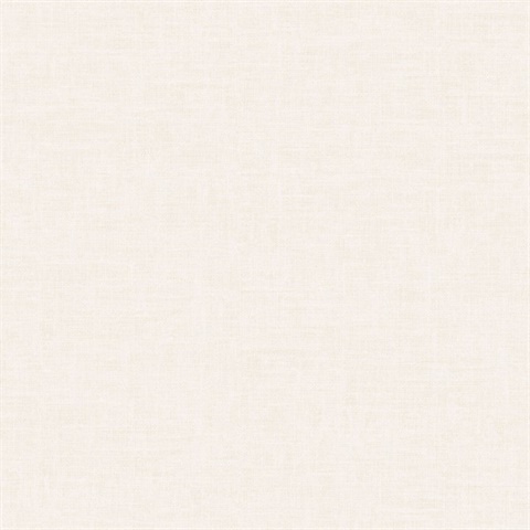 Cream Faux Linen Wallpaper