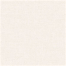 Cream Faux Linen Wallpaper