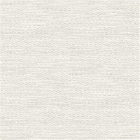 Cream Faux Linen Weave Wallpaper