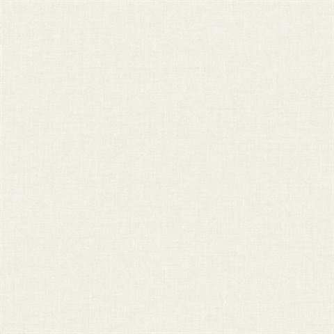 Cream Faux Woven Linen Textured Wallpaper