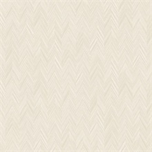 Cream Fiber Small Chevron Weave Wallpaper