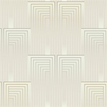 Cream &amp; Gold Vanishing Gradient Foil Wallpaper