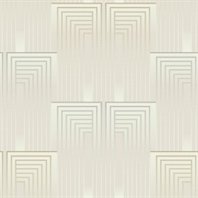 Cream & Gold Vanishing Gradient Foil Wallpaper