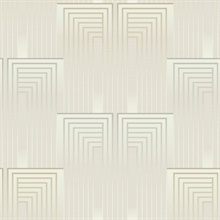 Cream & Gold Vanishing Gradient Foil Wallpaper