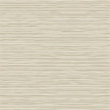 Cream & Grey Faux Bamboo Reed Look Grasscloth Wallpaper