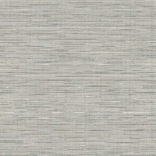 Cream & Grey Natural Blend Texture Textile String Wallpaper