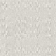 Cream &  Grey Textured Faux Linen Wallpaper