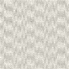 Cream &  Grey Textured Faux Linen Wallpaper