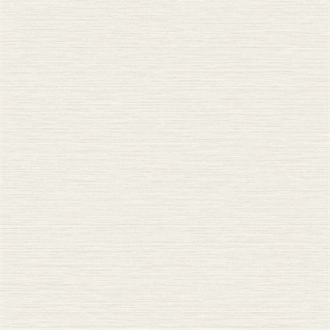 Cream Horizontal Stria Patterned Wallpaper