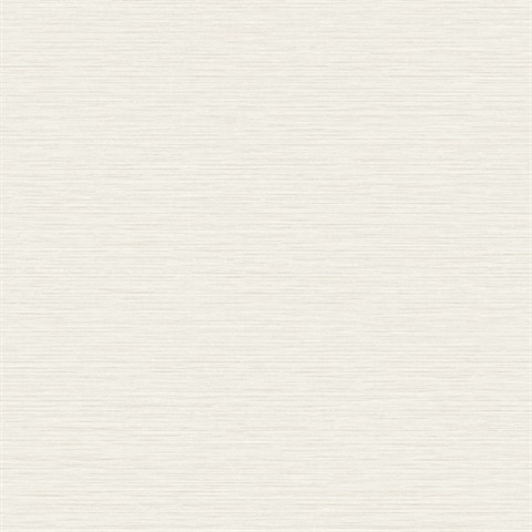 Cream Horizontal Stria Patterned Wallpaper