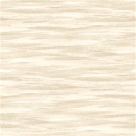 Cream Horizontal Water Faux Wallpaper