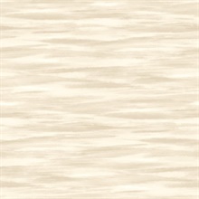 Cream Horizontal Water Faux Wallpaper