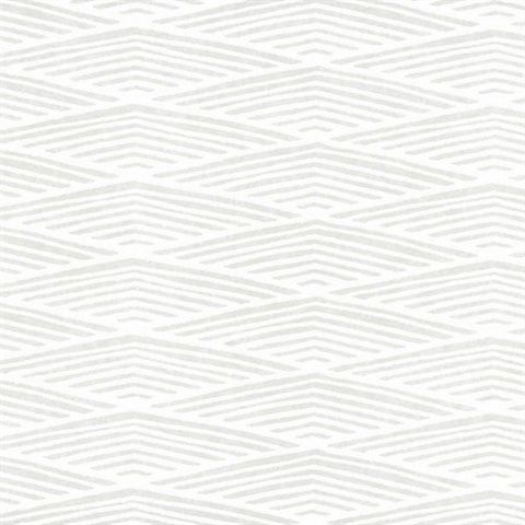 Cream Lofty Peaks Geometric Diamonds Wallpaper