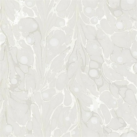 Cream Marbled Endpaper Wallpaper