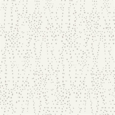 Cream & Metallic Star Struck Metallic Dots Wallpaper