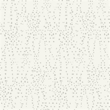 Cream & Metallic Star Struck Metallic Dots Wallpaper