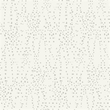 Cream & Metallic Star Struck Metallic Dots Wallpaper