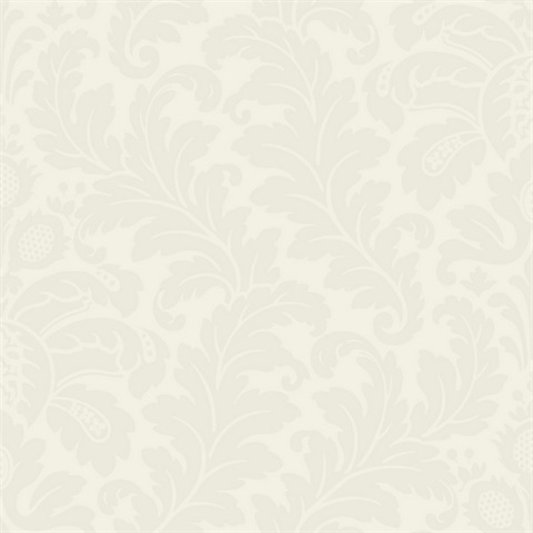 Cream Modern Romance Large Damask Wallpaper