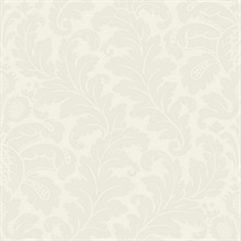 Cream Modern Romance Large Damask Wallpaper