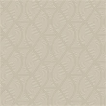 Cream Opposites Attract Glitter Texture Braid Trellis Wallpaper