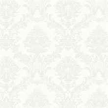 Cream Ornate Classic Damask Wallpaper
