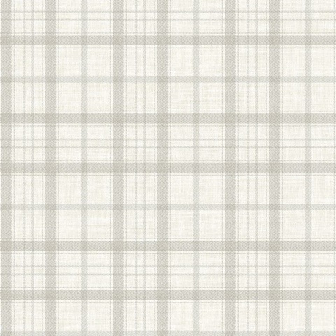 Cream Ralph Plaid Wallpaper