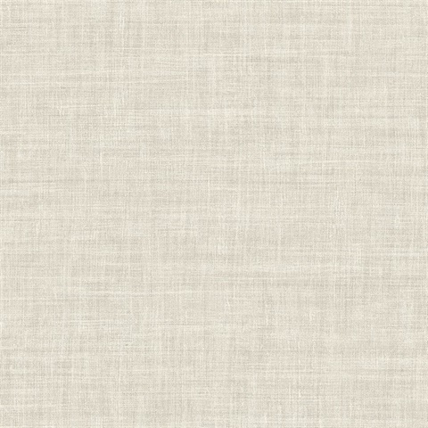 Cream Randi Tight Weave Faux Grasscloth Wallpaper