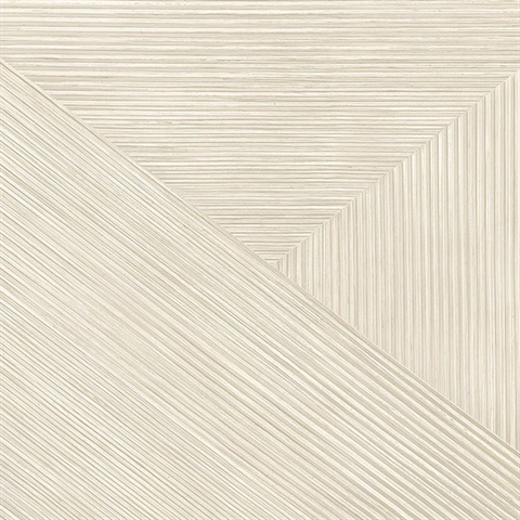 Cream Rutland Geometric Faux Wood Wallpaper