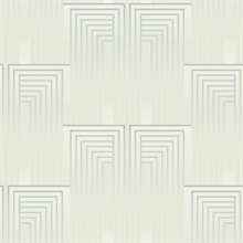 Cream & Silver Vanishing Gradient Foil Wallpaper