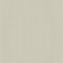 Cream &  Taupe Textured Faux Linen Wallpaper