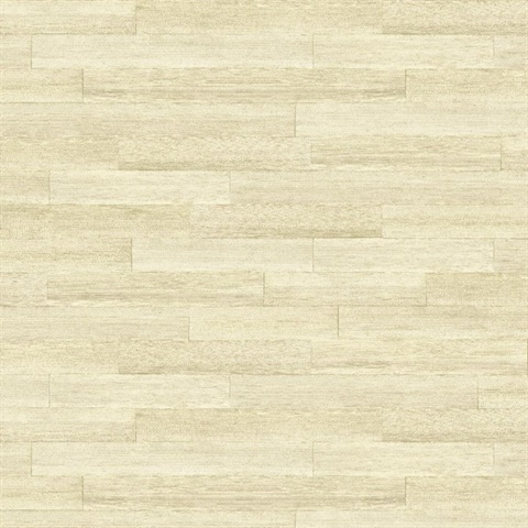 Cream Textured Weathered Planks Wallpaper