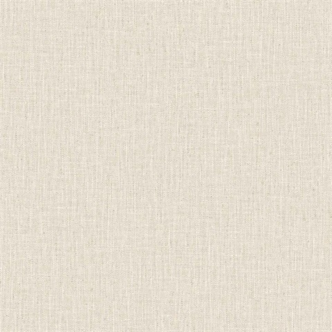 Cream Tweed Woven Linen Wallpaper