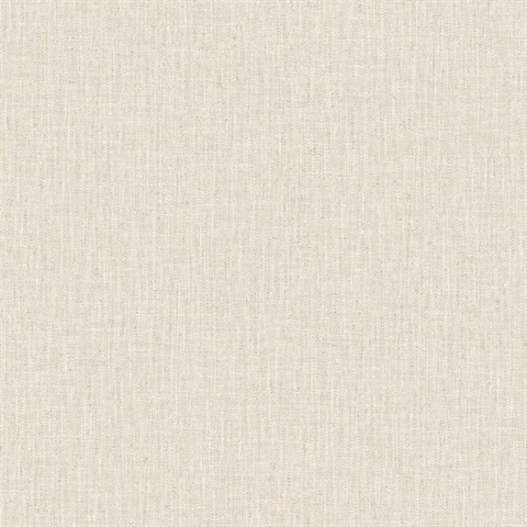 Cream Tweed Woven Linen Wallpaper