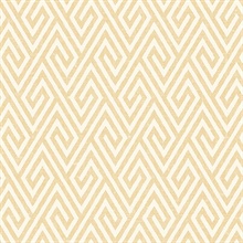 Creme and Gold Quartz Greek Key