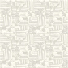 Crescendo Silver Block Geometric Wallpaper