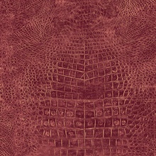 Dark Red Crocodile Skin Textured Wallpaper