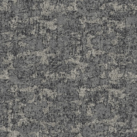 Crystal Cloud Charcoal Beaded Wallpaper