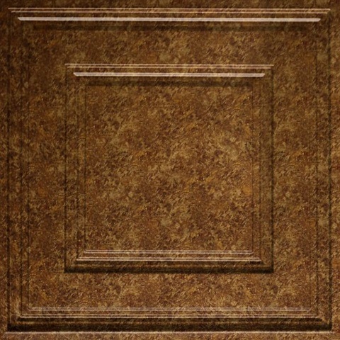 Cubed Ceiling Panels Bronze Patina